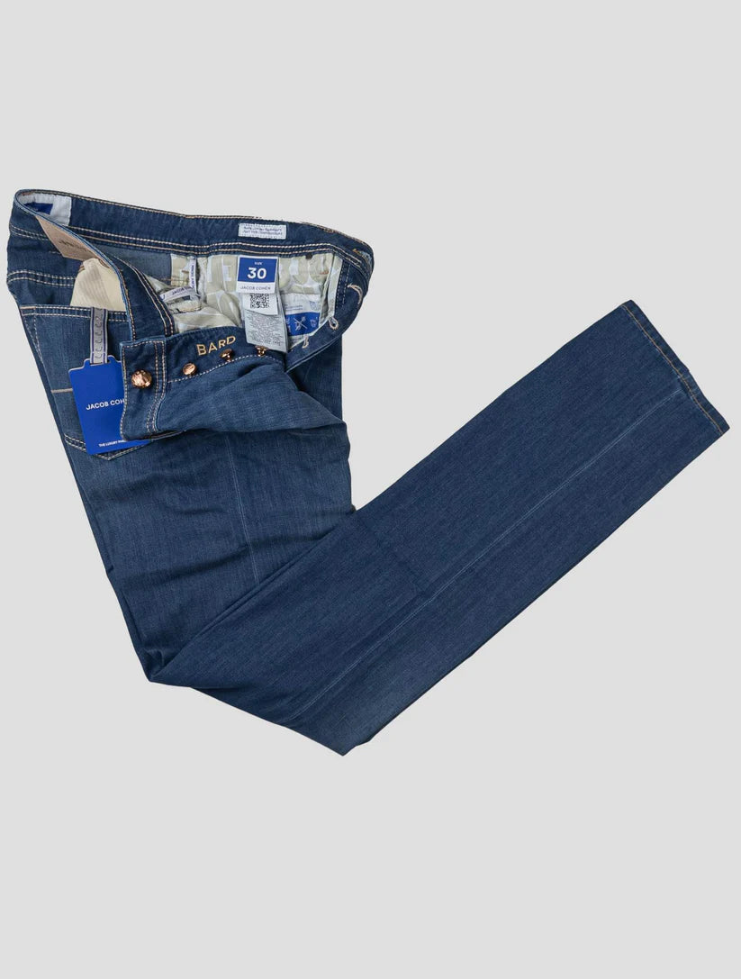 Jacob Cohen Blue Cotton Viscose Pl Ea Jeans