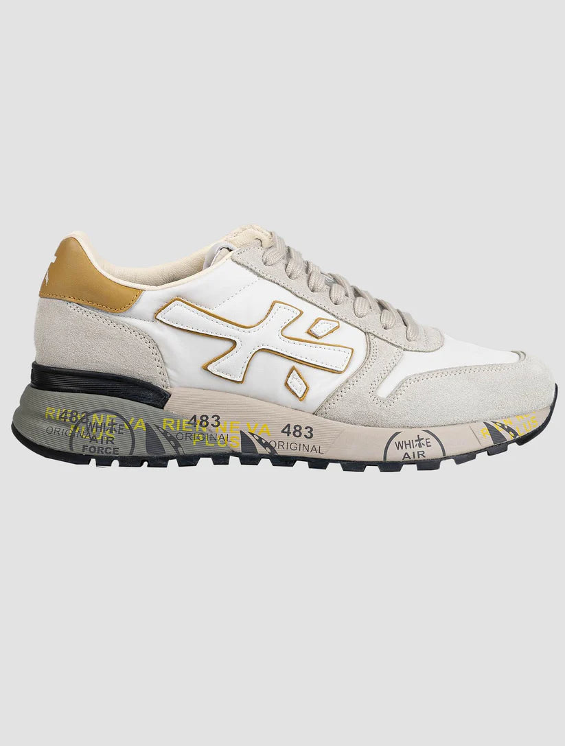 Premiata Multicolor Leather Suede Pa Sneakers