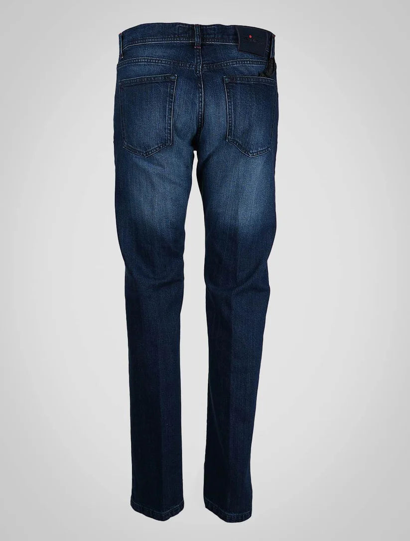 Kiton Blue Cotton Ea Jeans