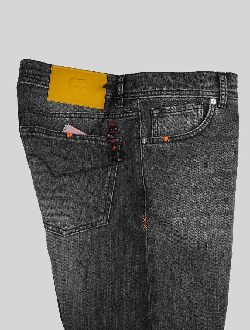 Marco Pescarolo Gray Cotton Ea Jeans