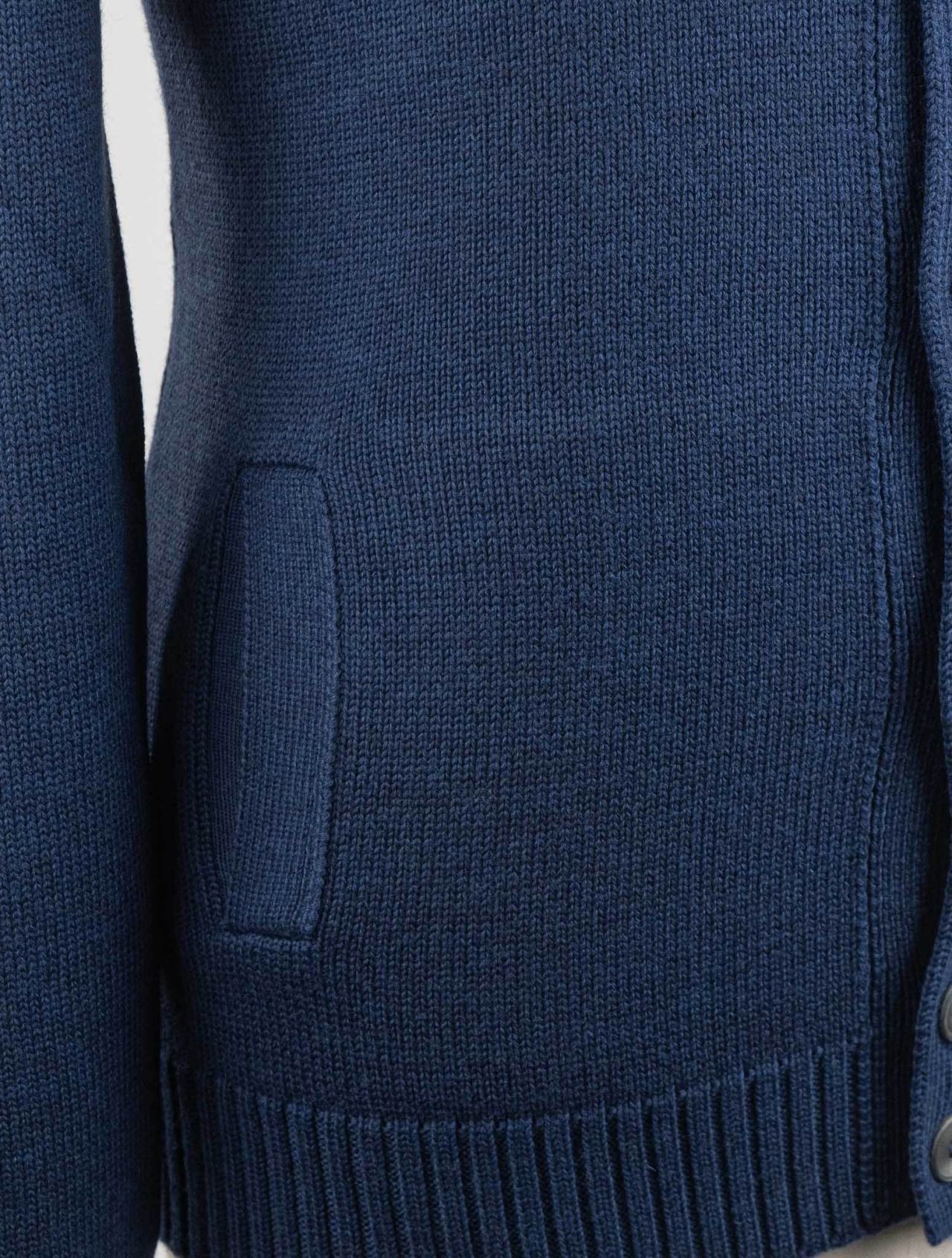 Gran Sasso Blue Virgin Wool Sweater Cardigan