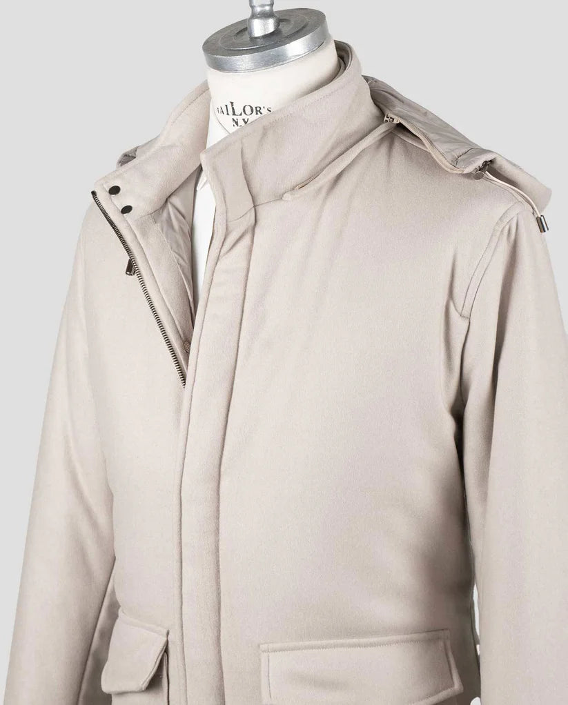 Barba Napoli Beige Cashmere Ea Coat