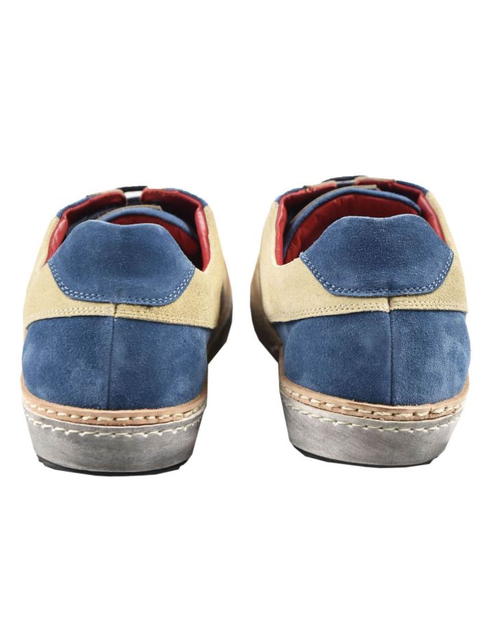 Kiton Multicolor Leather Suede Sneakers