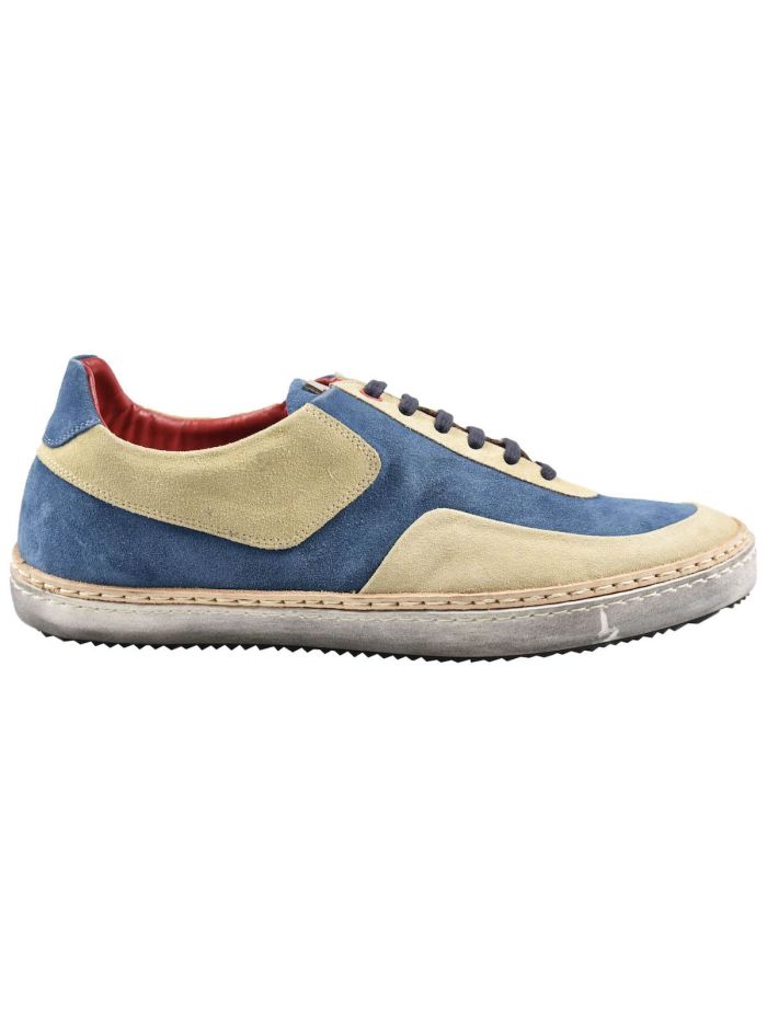 Kiton Multicolor Leather Suede Sneakers