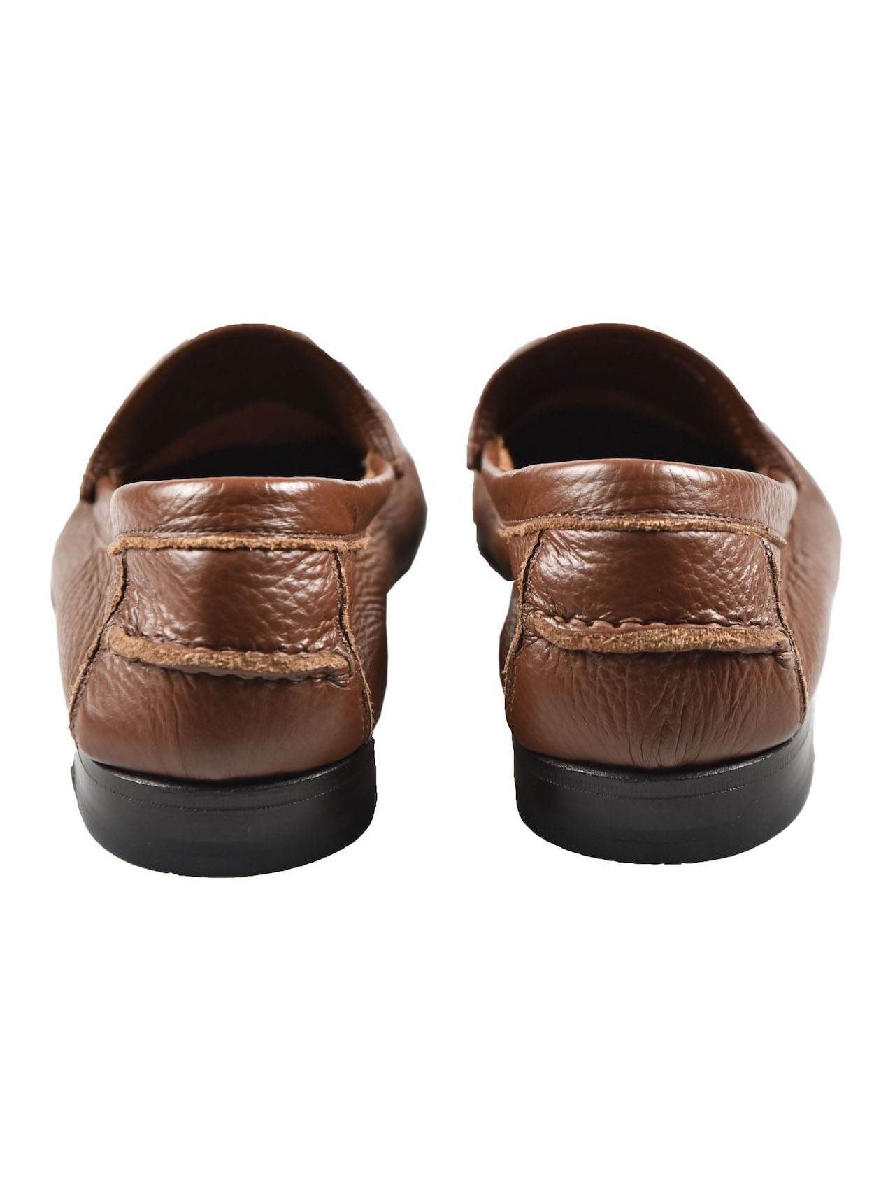 Kiton Brown Leather Loafers