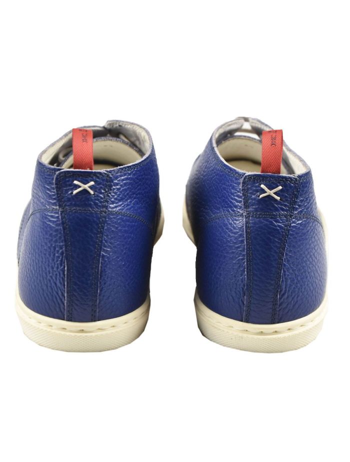Kiton Blue Leather Sneakers