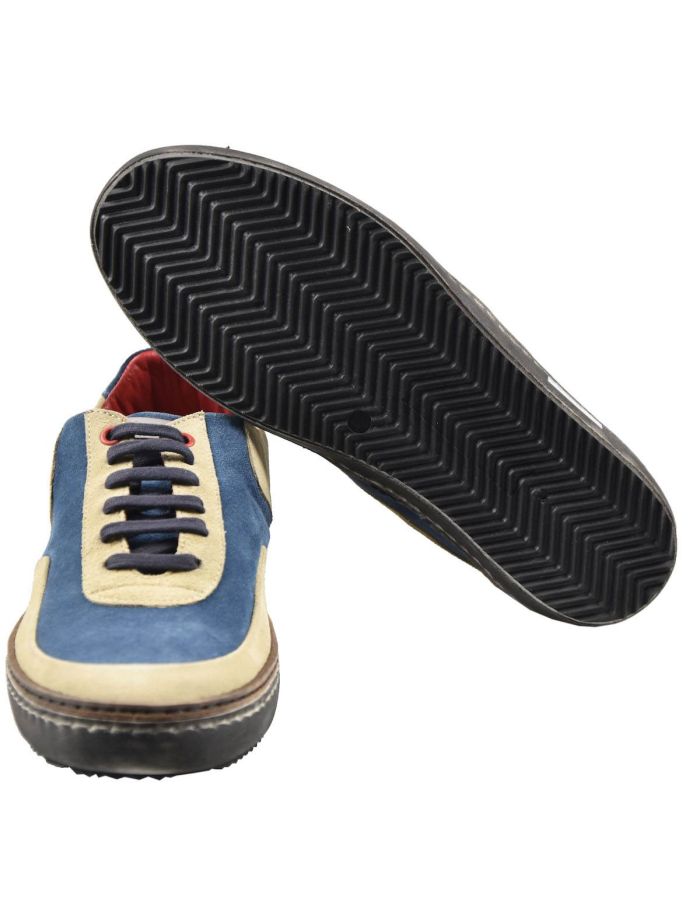 Kiton Multicolor Leather Suede Sneakers