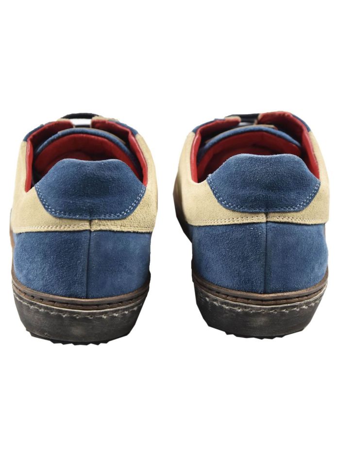 Kiton Multicolor Leather Suede Sneakers