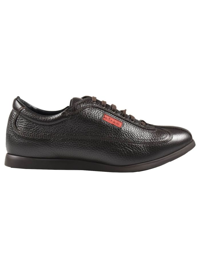 Kiton Brown Leather Sneakers