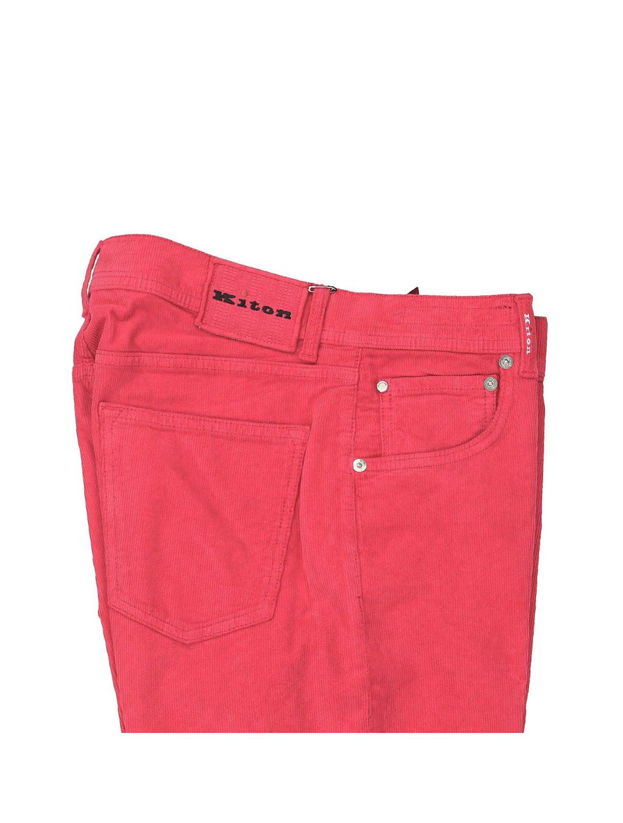 Kiton Pink Cotton Ea Jeans