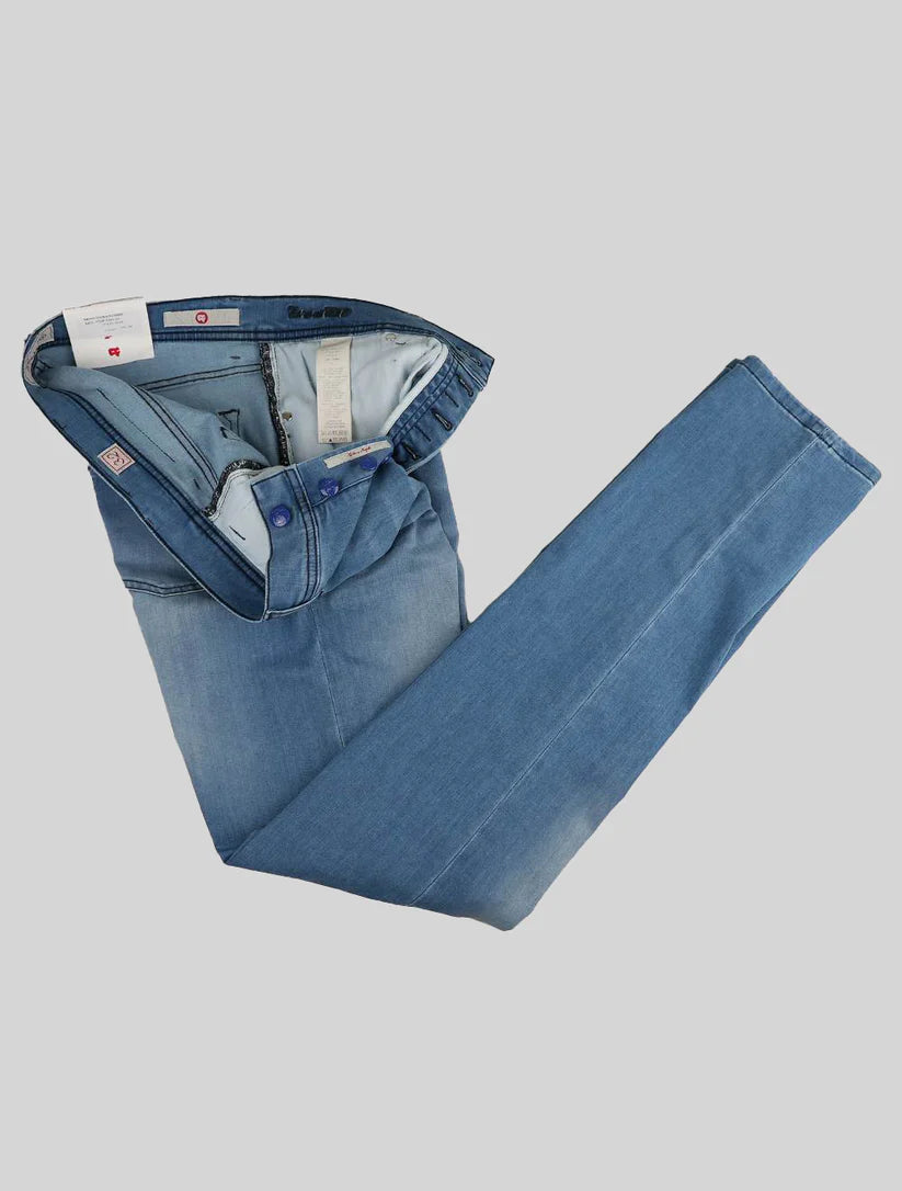 Marco Pescarolo Light Blue Cotton Ea Jeans