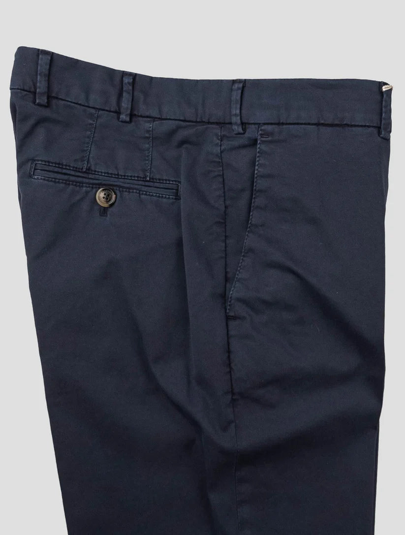 Brunello Cucinelli Dark Blue Cotton Ea Pants