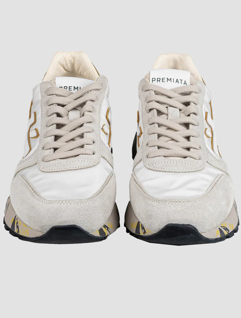 Premiata Multicolor Leather Suede Pa Sneakers