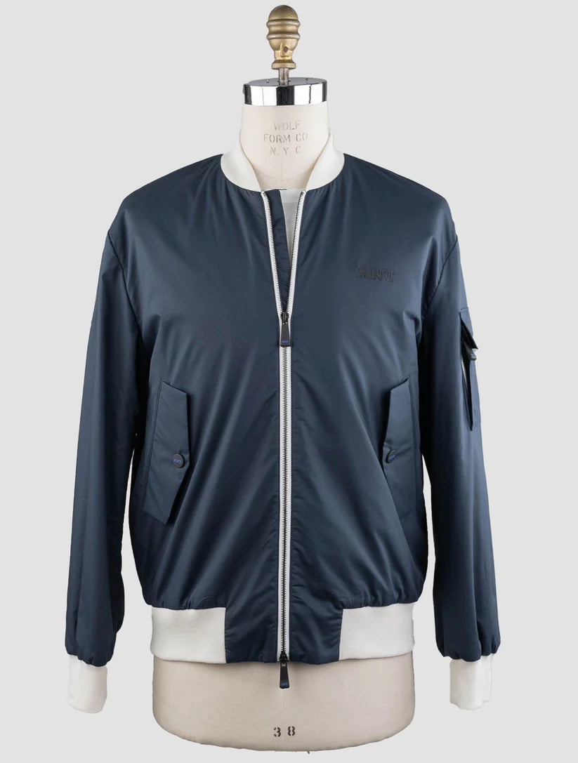 KNT Kiton Blue Cotton Coat
