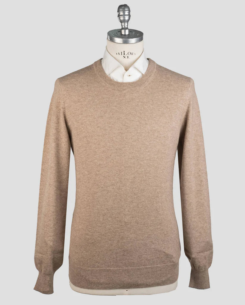 Brunello Cucinelli Brown Cashmere Sweater Crewneck