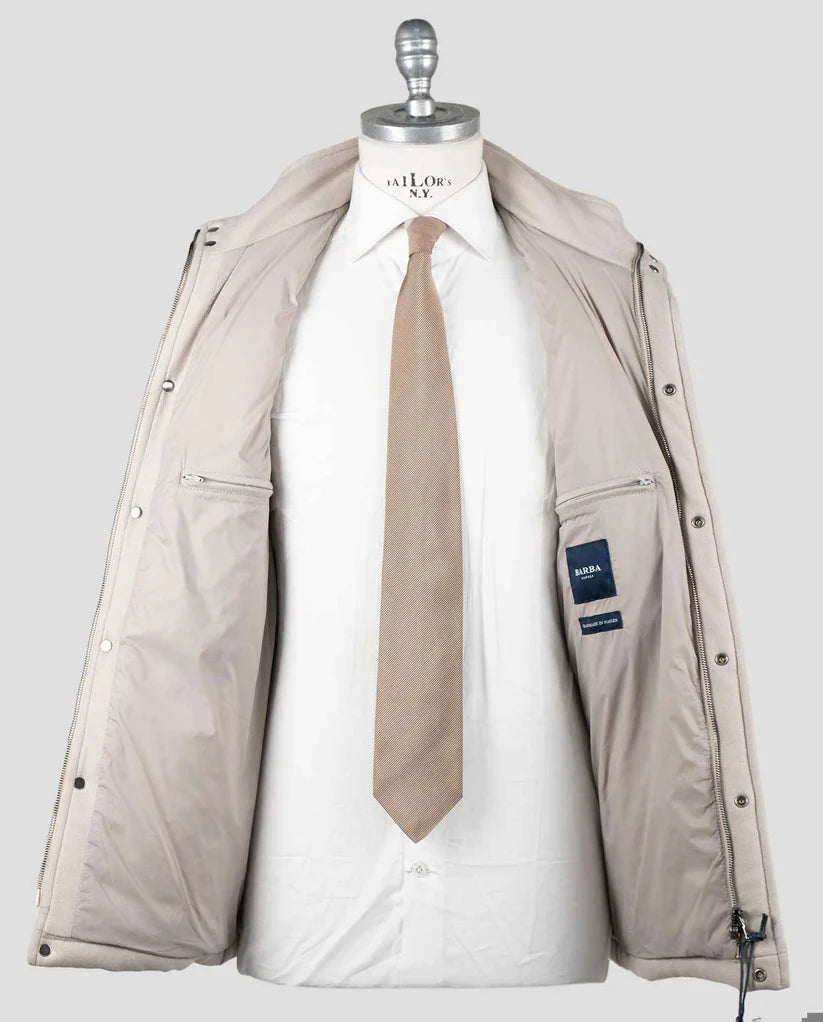 Barba Napoli Beige Cashmere Ea Coat