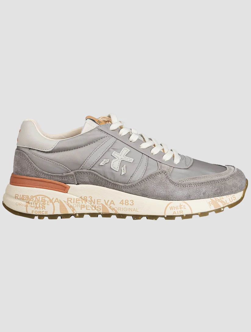 Premiata Taupe Leather Suede Pa Pu Sneakers