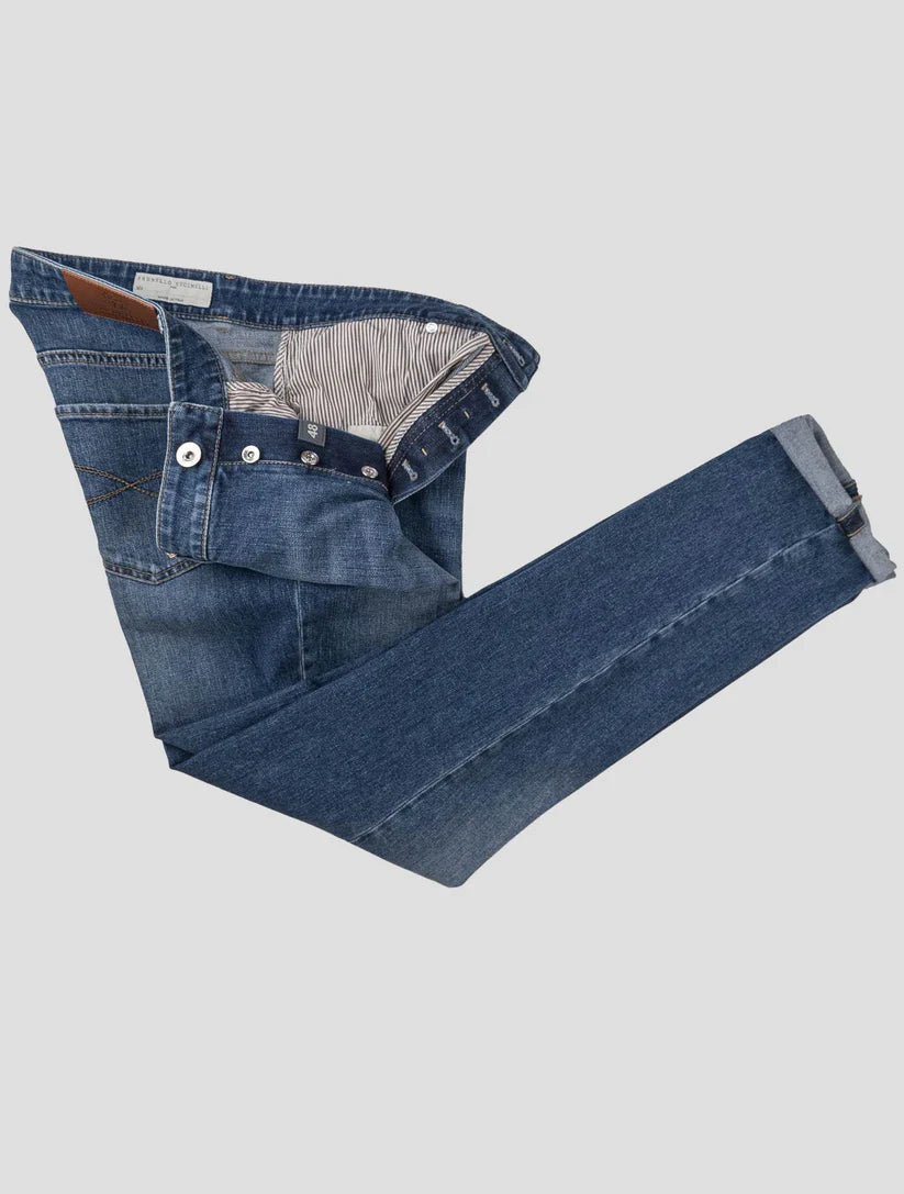 Brunello Cucinelli Blue Cotton Ea Jeans