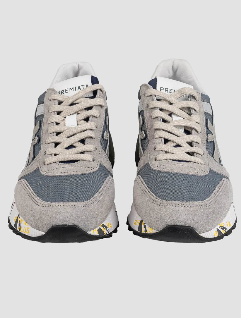 Premiata Multicolor Leather Suede Pa Cotton Sneakers