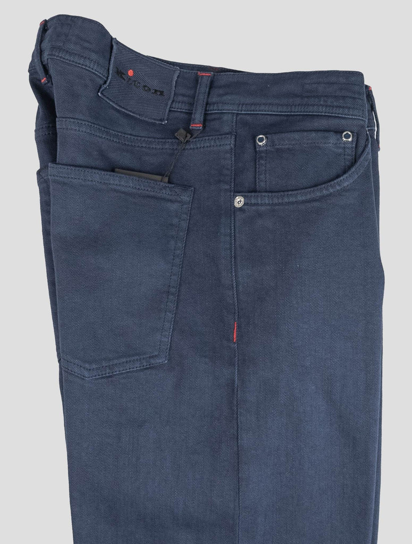 Kiton Blue Cotton Ea Jeans