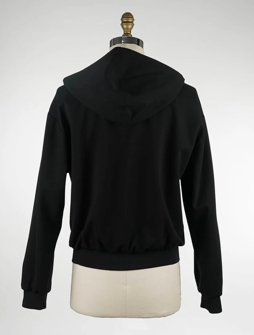 KNT Kiton Black Viscose Pa Ea Coat