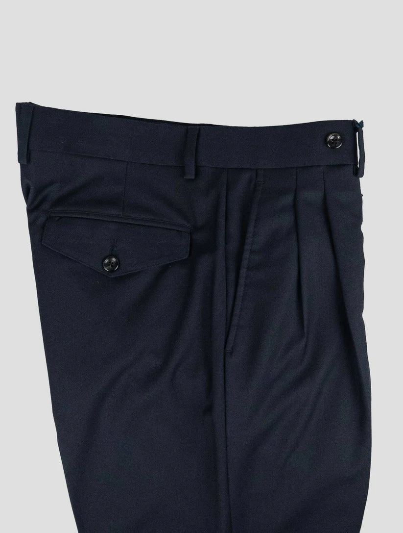 Barba Napoli Blue Virgin Wool Pant
