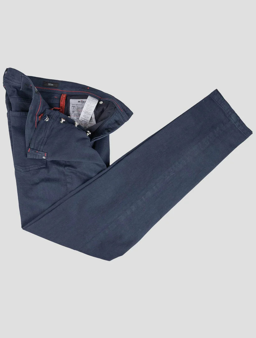 Kiton Blue Cotton Ea Jeans