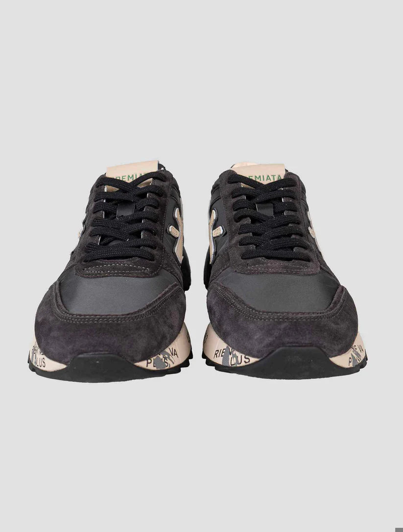Premiata Gray Pa Leather Suede Pu Sneakers