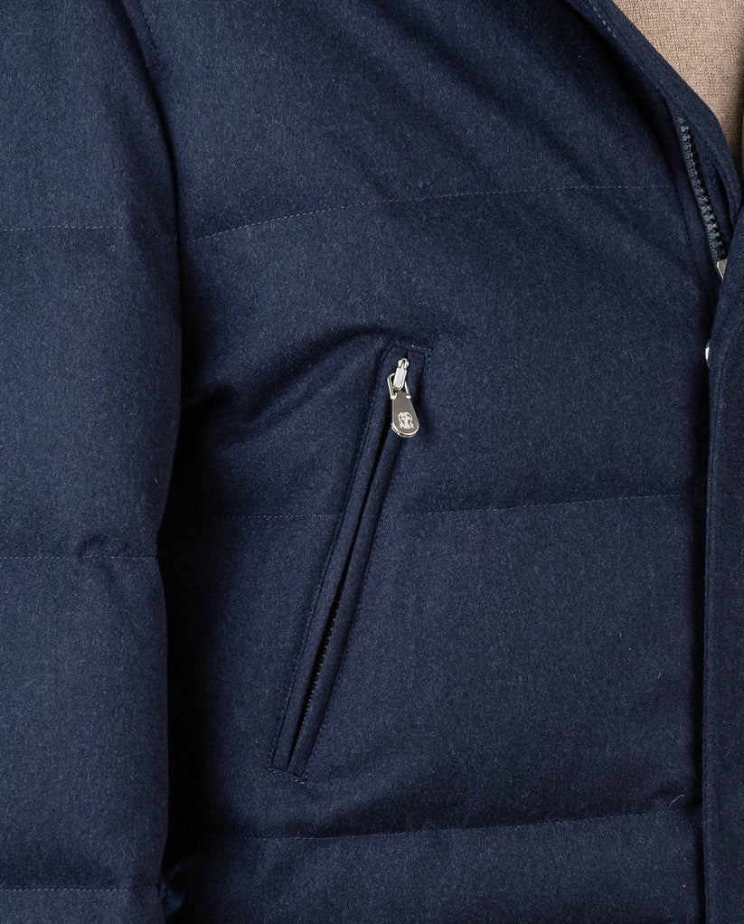 Brunello Cucinelli Blue Wool Blazer