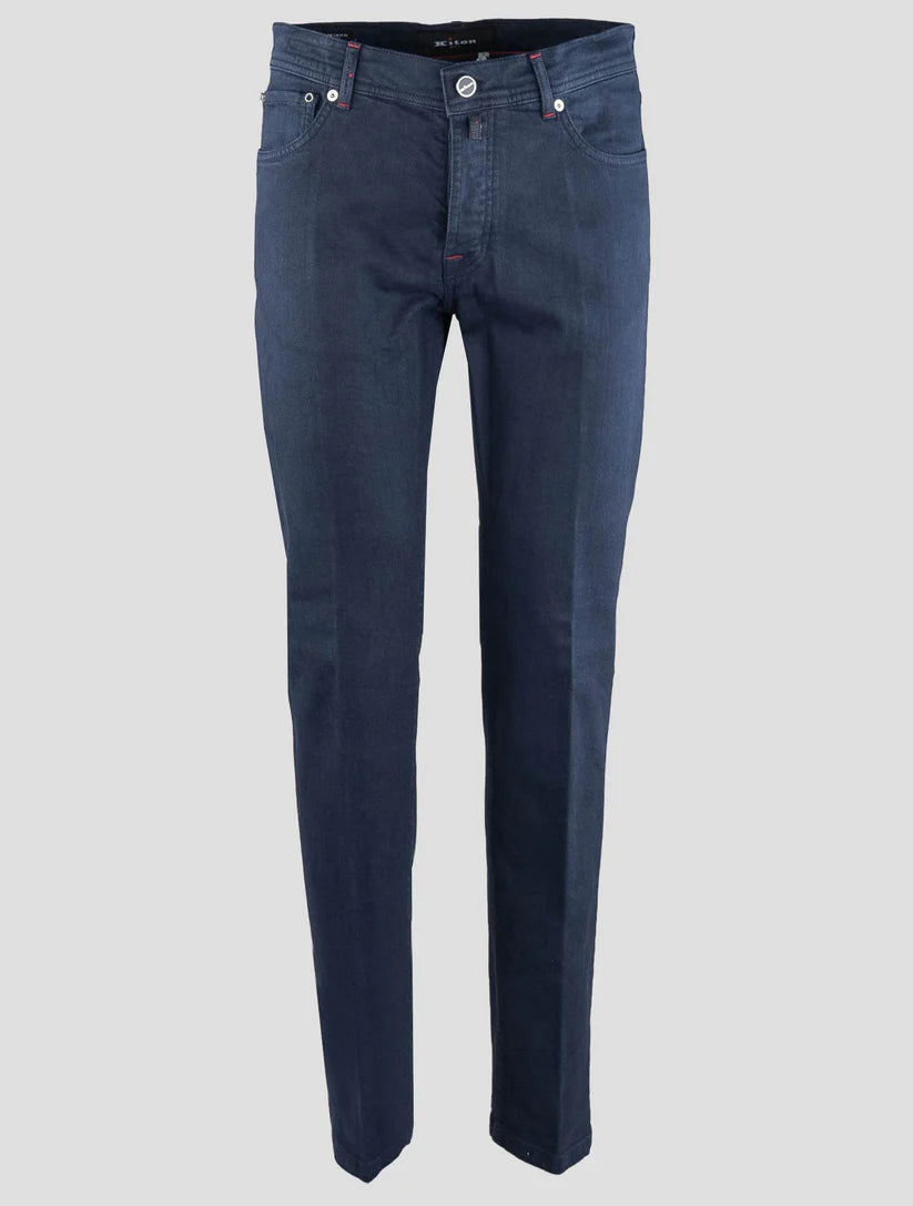 Kiton Blue Cotton Ea Jeans