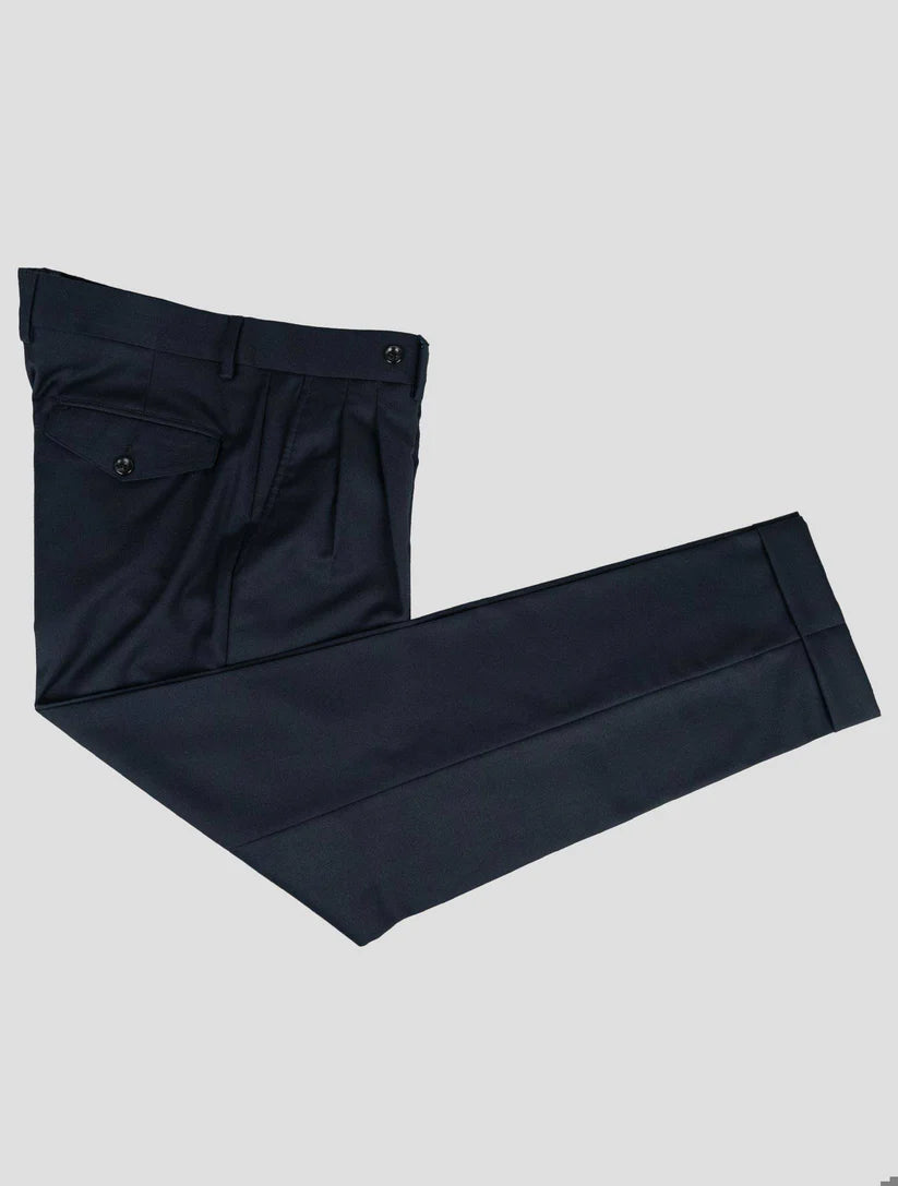 Barba Napoli Blue Virgin Wool Pant
