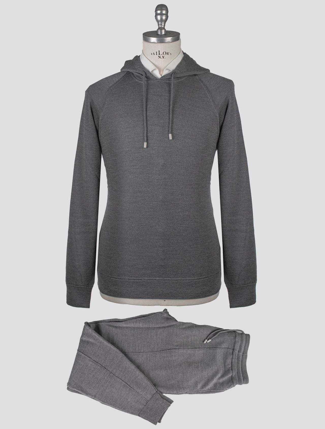 Gran Sasso Gray Virgin Wool Tracksuits