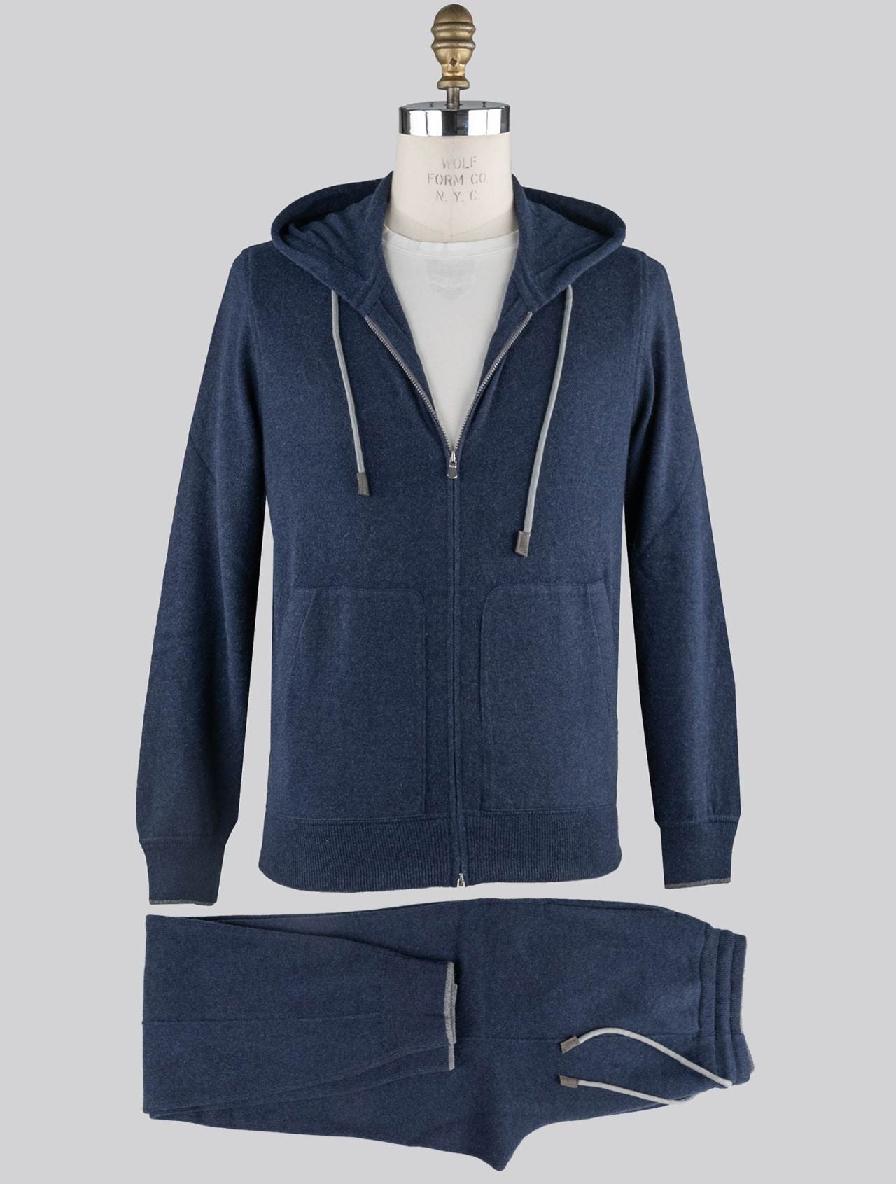 Gran Sasso Blue Cashmere Tracksuits
