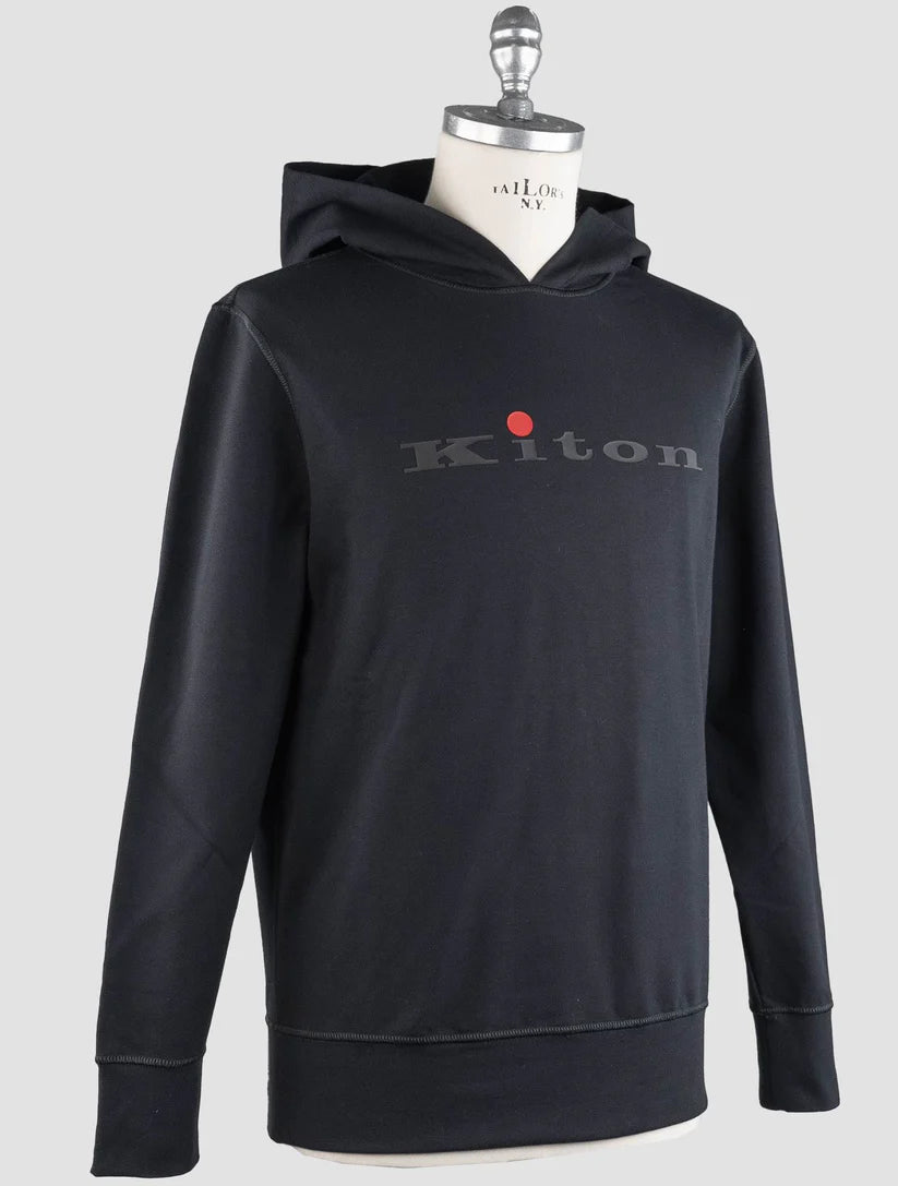 Kiton Black Cotton Ea Sweater