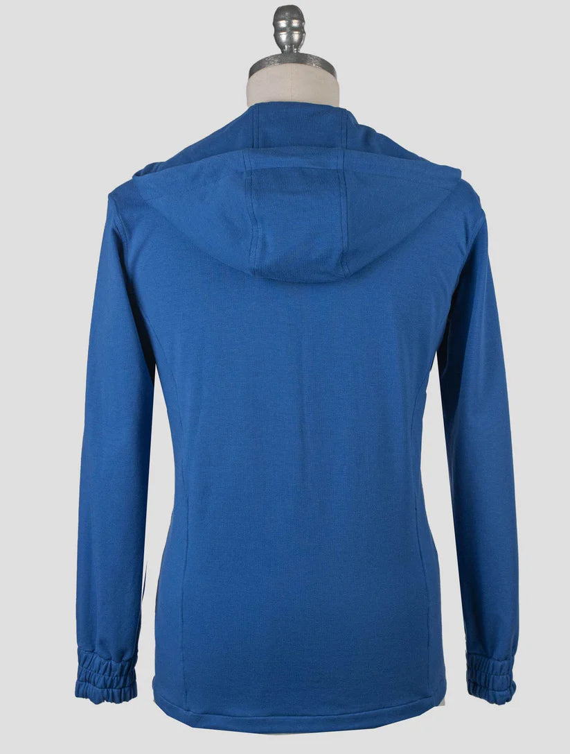 Kiton Blue Cotton Ea Tracksuit Short Pants