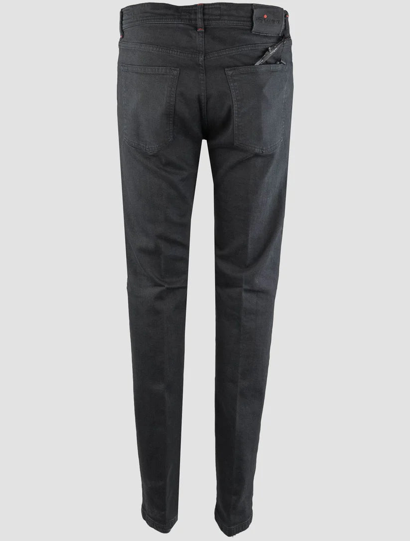 Kiton Black Cotton Ea Jeans