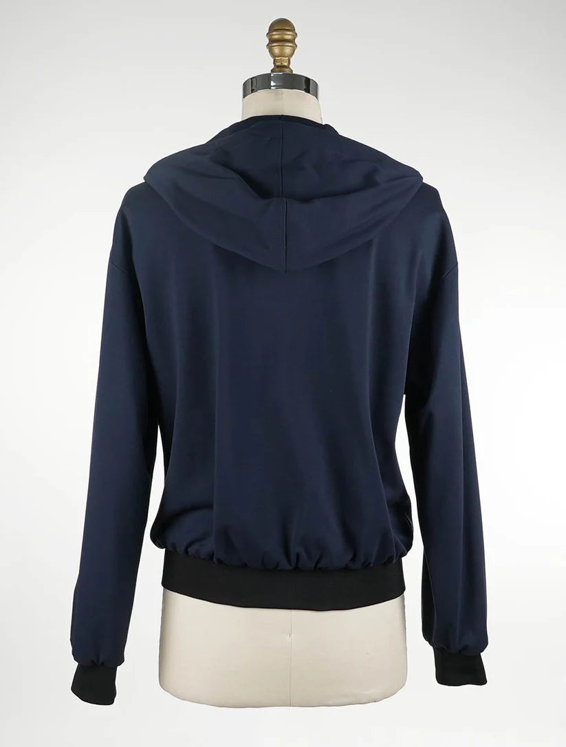 KNT Kiton Blue Viscose Pa Ea Coat