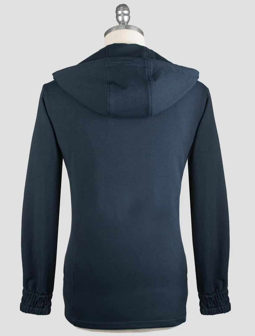 Kiton Blue Cotton Ea Tracksuit Short Pants