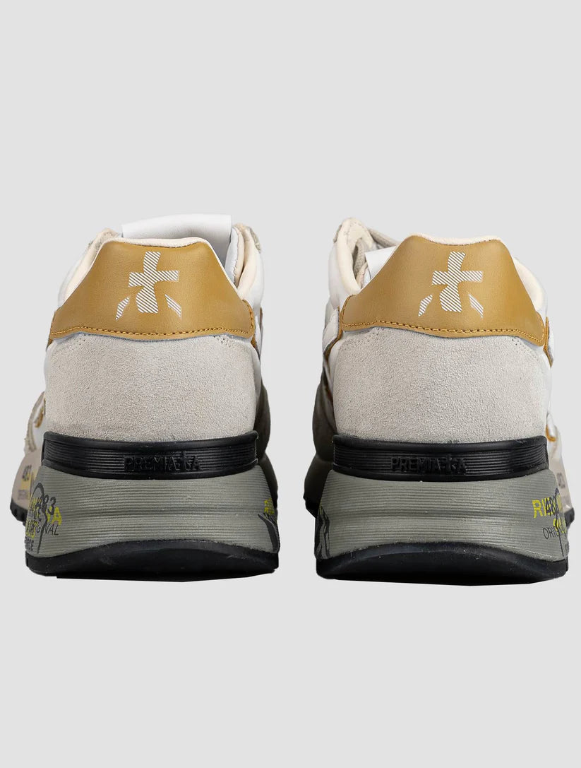 Premiata Multicolor Leather Suede Pa Sneakers