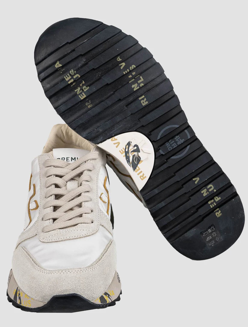 Premiata Multicolor Leather Suede Pa Sneakers