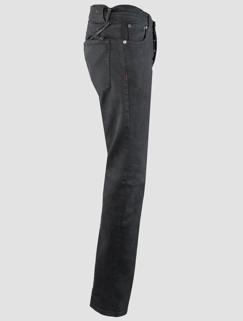 Kiton Black Cotton Ea Jeans
