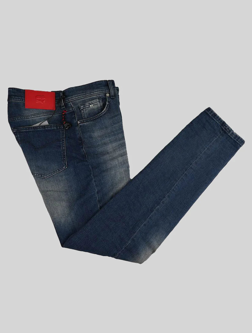 Marco Pescarolo Blue Cotton Ea Jeans