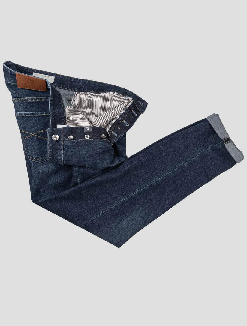 Brunello Cucinelli Blue Cotton Ea Jeans