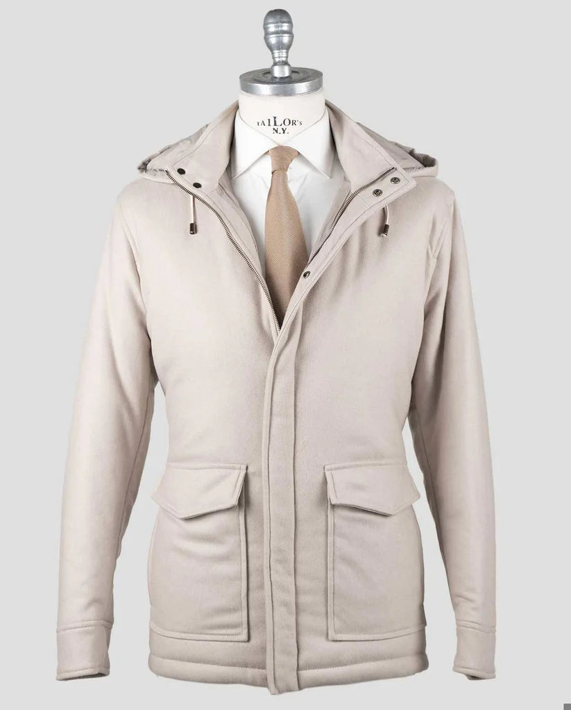 Barba Napoli Beige Cashmere Ea Coat