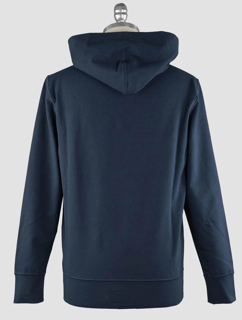 Kiton Blue Cotton Ea Sweater