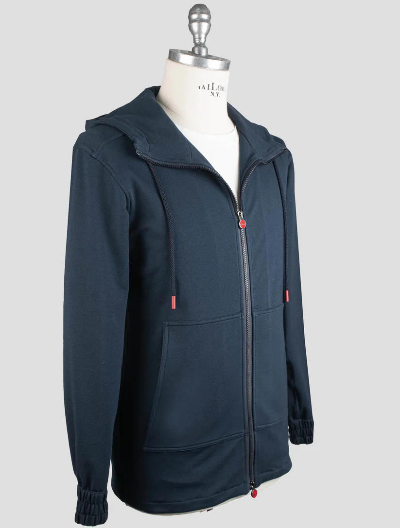 Kiton Blue Cotton Ea Tracksuit Short Pants