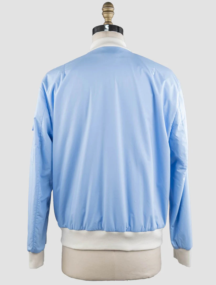 KNT Kiton Light Blue Cotton Coat