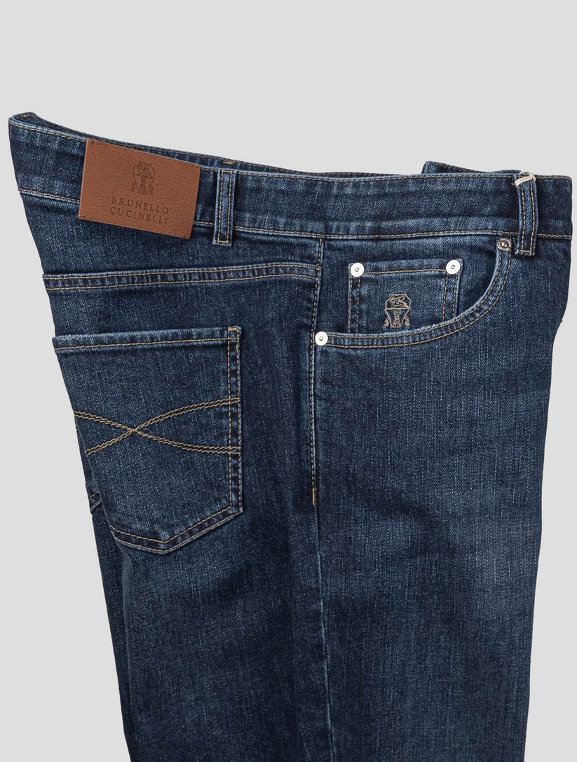 Brunello Cucinelli Blue Cotton Ea Jeans