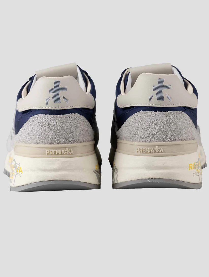Premiata Gray Leather Suede Pa Pu Sneakers