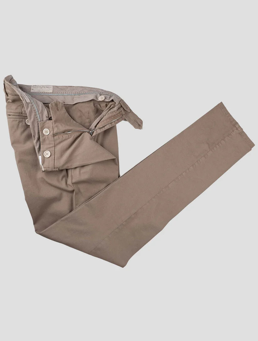 Brunello Cucinelli Brown Cotton Ea Pants